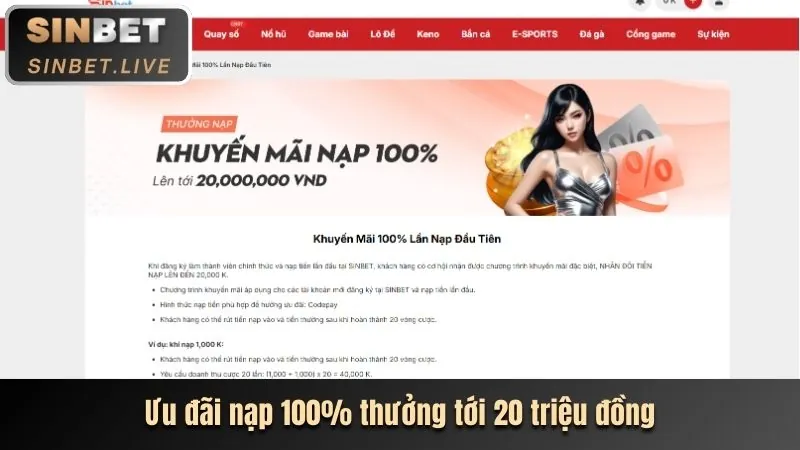 Ưu đãi chào mừng thành viên mới Waybet